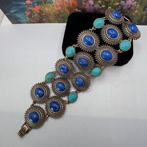 Lucky Brand Glass Cabachon Concho Bracelet